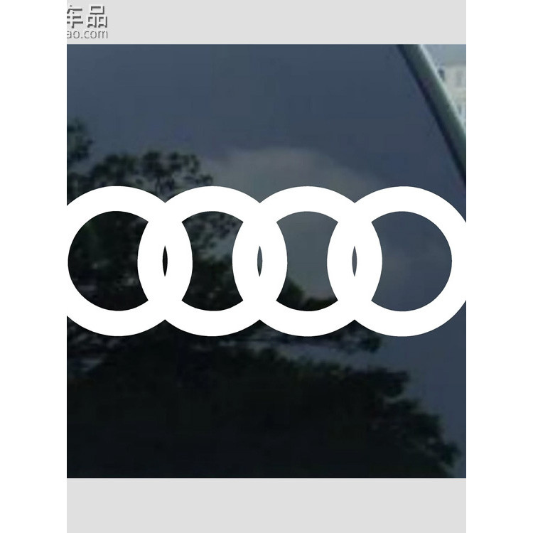 Audi Bold Versão Adesivo com logotipo de quatro anéis A4A6 S4S3 TT R8 Q5LQ7 Decalque com logotipo de corpo exclusivo