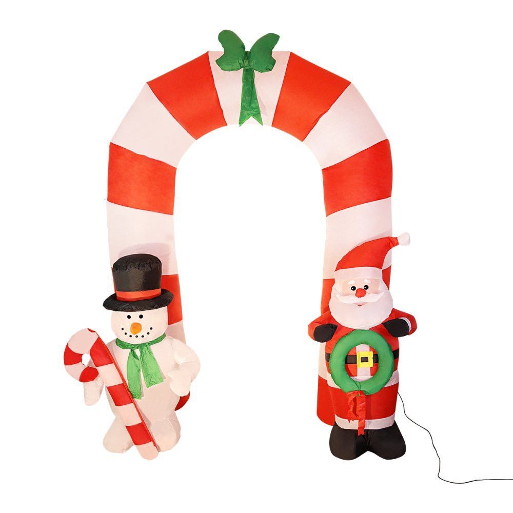 Decoração De Natal Arco Inflável Grande Papai Noel Led 2,50m Wincy Natal