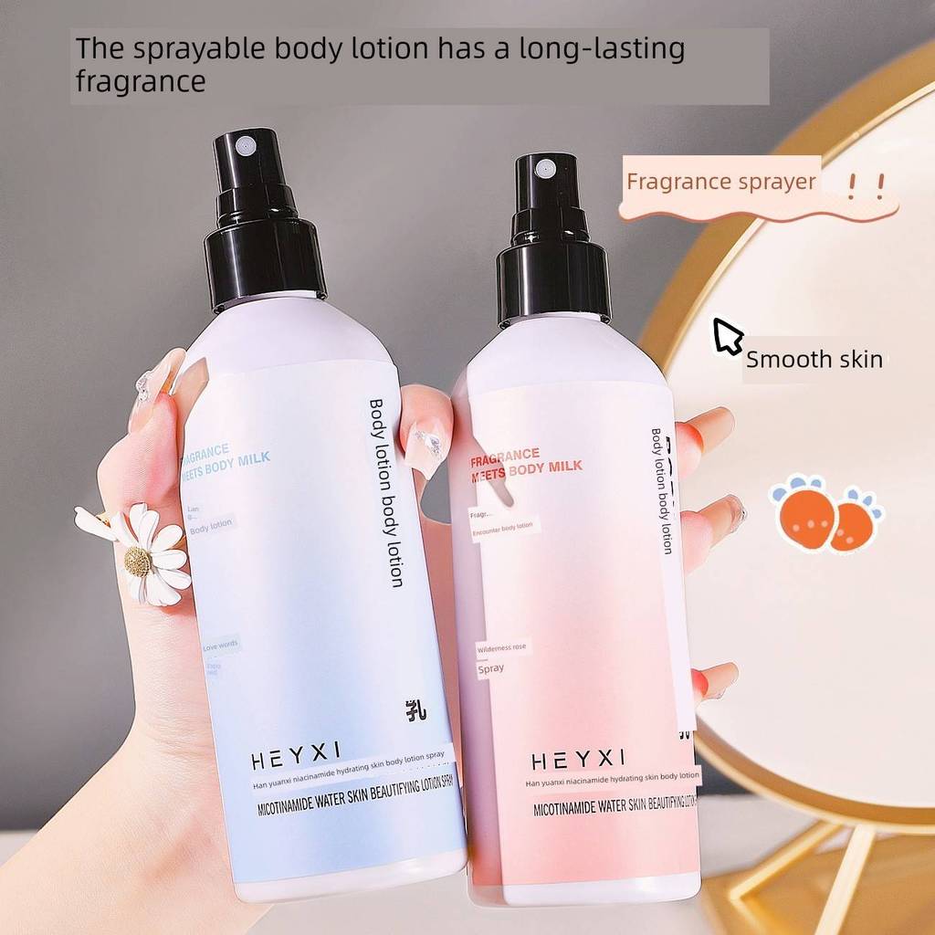 Niacinamida fragrância loção corporal tipo névoa hidratante hidratante pele feminina pele seca hidratante Perfume 24 hor