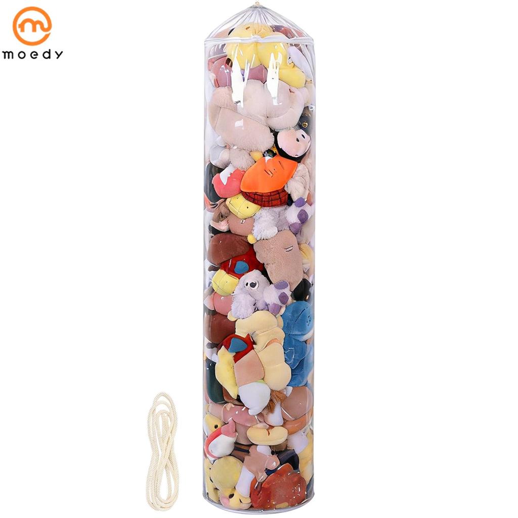Saco De Feijão De Armazenamento De Animais De Pelúcia Transparente Capa De Cadeira 90L Organizador De Brinquedos À Prova