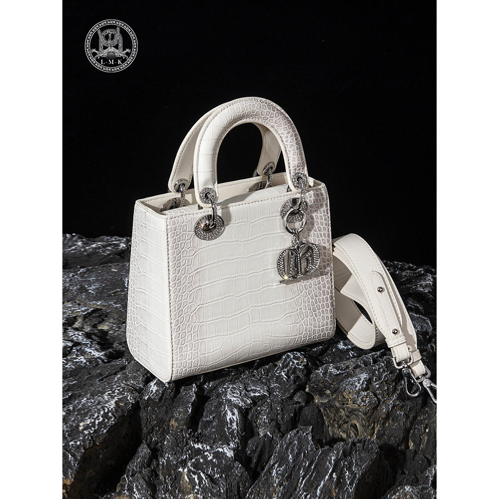 França L MK bolsa de couro genuíno feminina High-End nicho luz luxo Diana saco estilo mãe Commuter bolsa