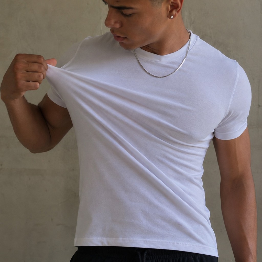 Camiseta Peruana Slim Original 40.1 Algodão Egipcio