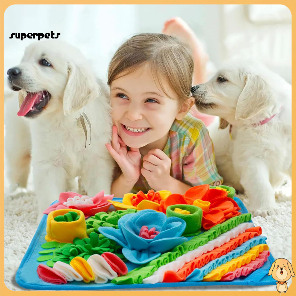Dog Snuffle Mat Slow Feeder Puzzle Toy – Treat Licking for Pet Feeding Mental Stimulation and Anxiety Relief Perfect f