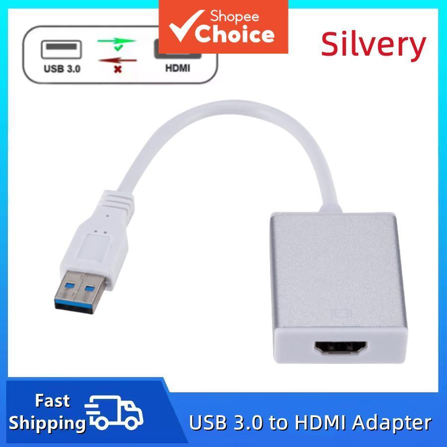 Adaptador USB 3.0 para HDMI 1080P Conversor de Áudio e Vídeo para PC Laptop Projetor Windows System Pro Elite
