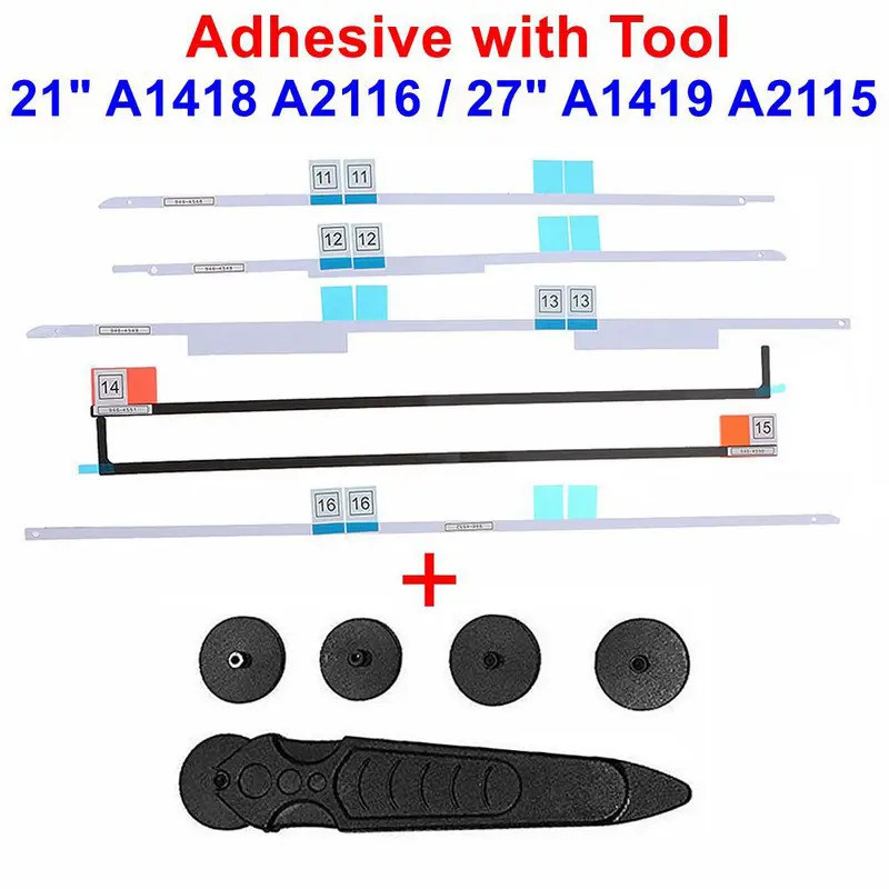 Fita Adesiva para Tela LCD + Kit de Ferramentas para Abertura para Apple iMac 21.5" A1418 A2116 27" A1419 A2115