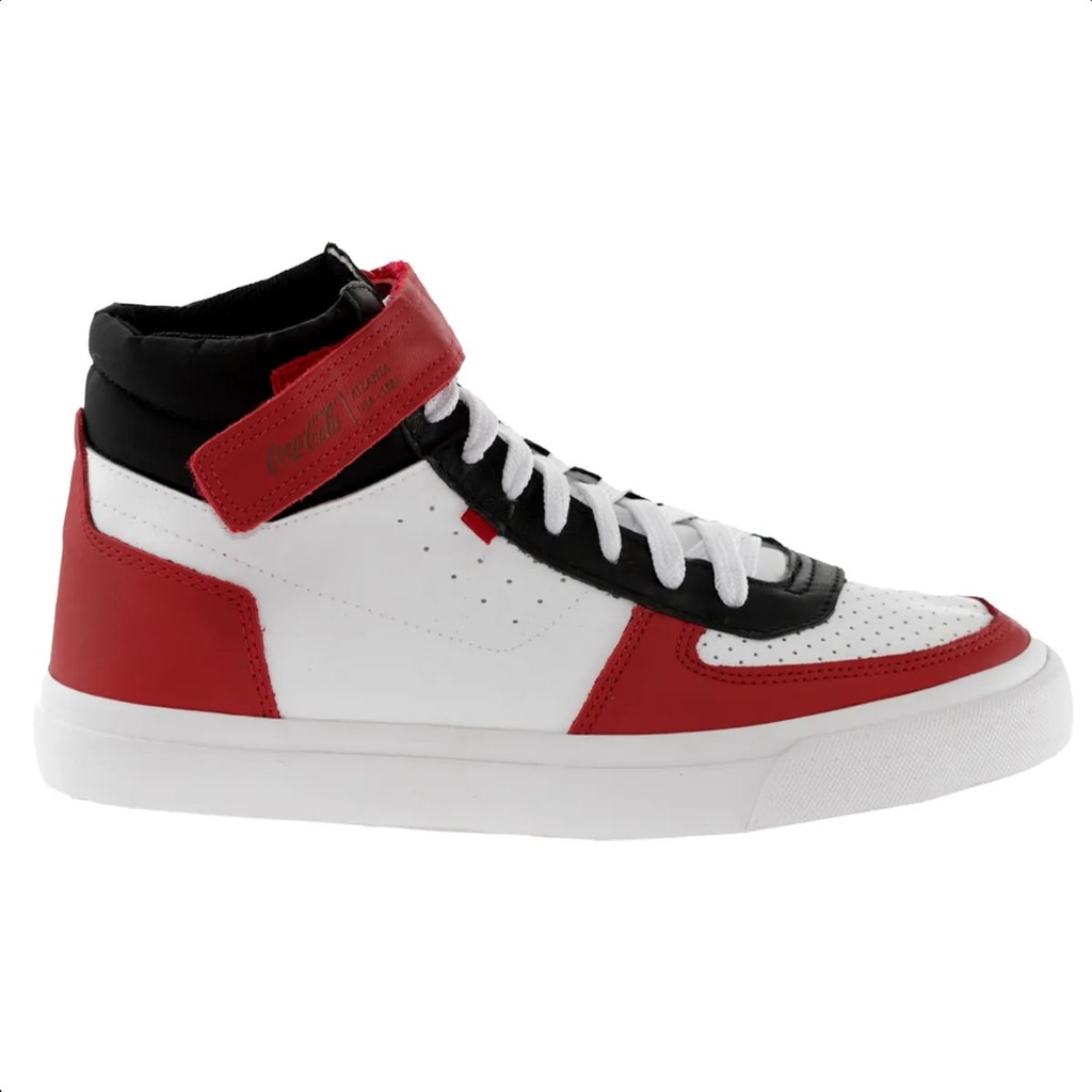 Tênis Coca Cola Rocket Branco e Vermelho - Unissex