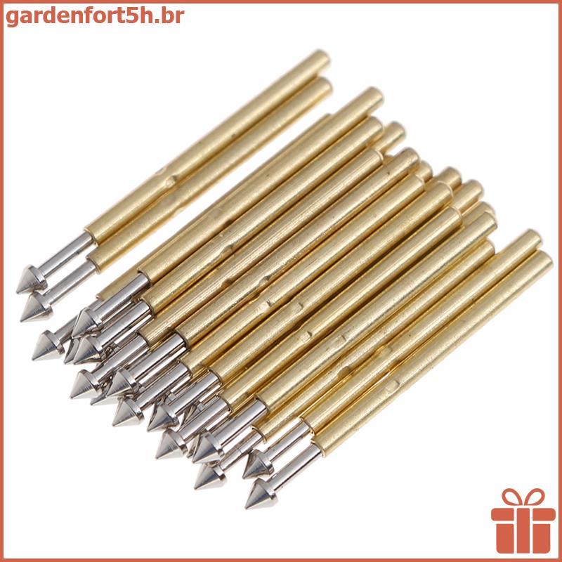 GARDE 100 Peças P75-E2/E3 Sonda De Teste De Mola Pino pogo 1.3/1.5mm Cabeça Cônica 1.0mm Dedal ,