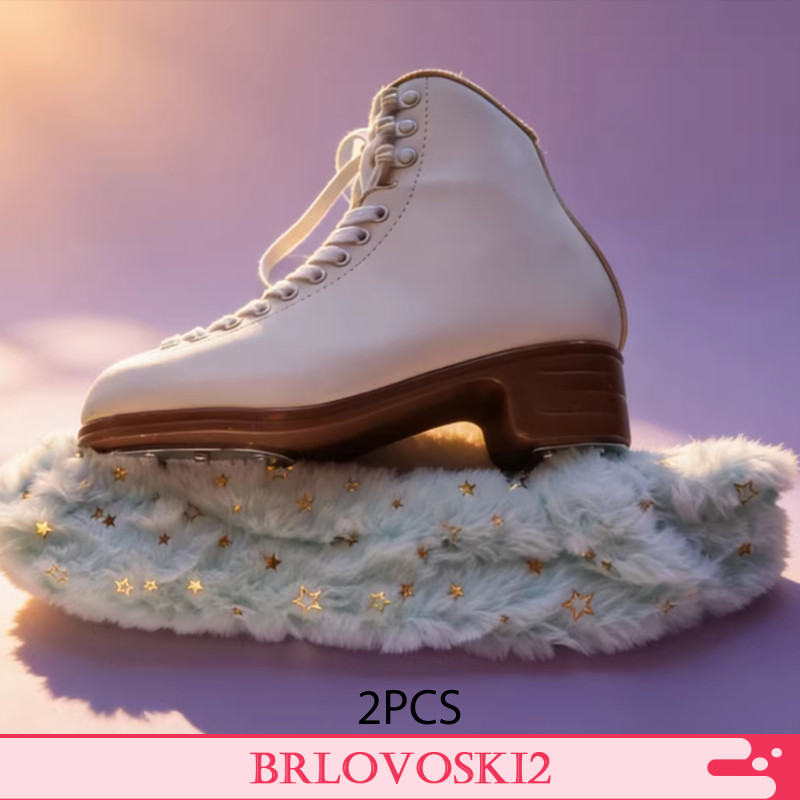 [Brlovoski2] Capa Portátil Para Lâmina De Skate No Gelo , Protetor De Pelúcia Adultos , Proteção Absorvente De Água Anti