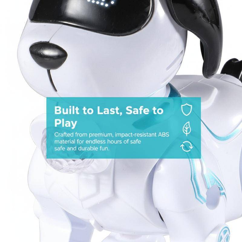 CKFR Robô Programável Cão Eletrônico Dublê Animal De Estimação Inteligente Andando Sensor De Toque Brinquedo Para Crianç
