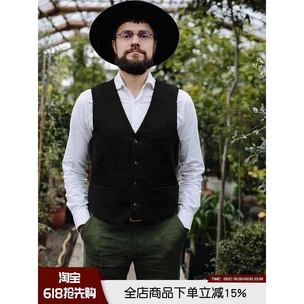 Yuppie Bonito!Europeu americano estilo britânico temperamento elegante masculino Casual Formal Wear colete fino-ajuste t