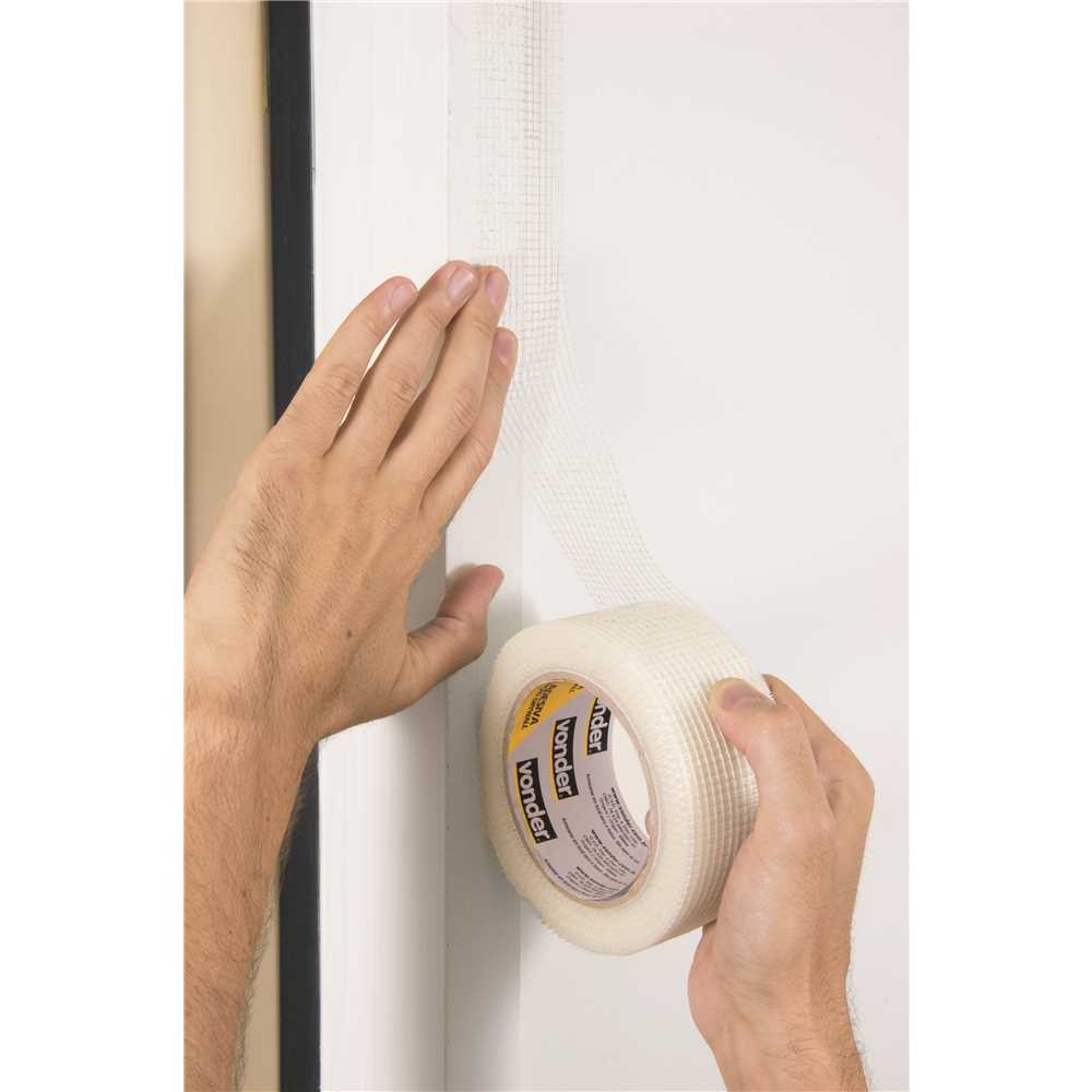 Fita Telada para Drywall 48mm x 20m VONDER Reforço para Juntas Emendas Gesso Alta Resistência · foto 2