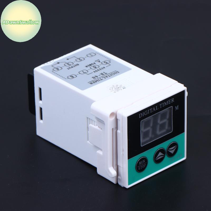 ADS AC 220V Temporizador Digital Relé TR 48 Interruptor De Atraso De Tempo Multifuncional Para Controle De Automação De