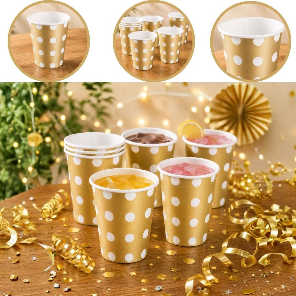 10~60 COPO FESTA DE LUXO POA DOURADO 270ML DE PAPEL (SILVER) CHOCO