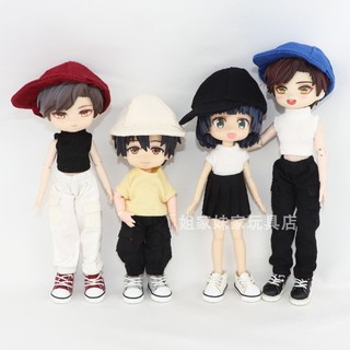 Ob11 roupas de bebê boné pontiagudo gsc argila figura boneca chapéu Casual 8 pontos 12 pontos bjd jasmim boné de beisebo