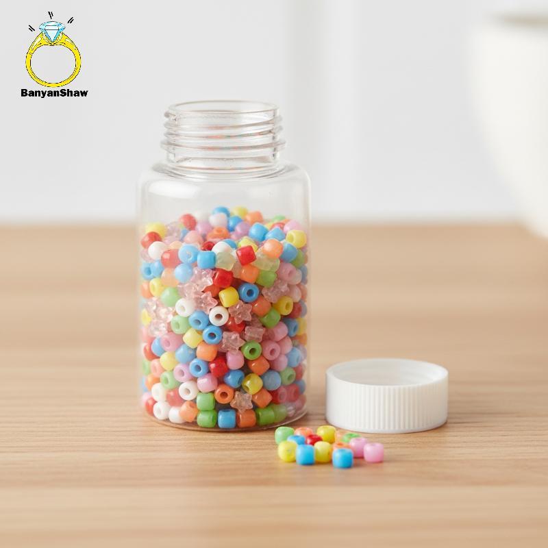 [BANY] Garrafas Plásticas Recarregáveis 15ml 30ml 50ml 100ml 250ml 500ml Tampa Branca Transparente Tamanho De Viagem Rec