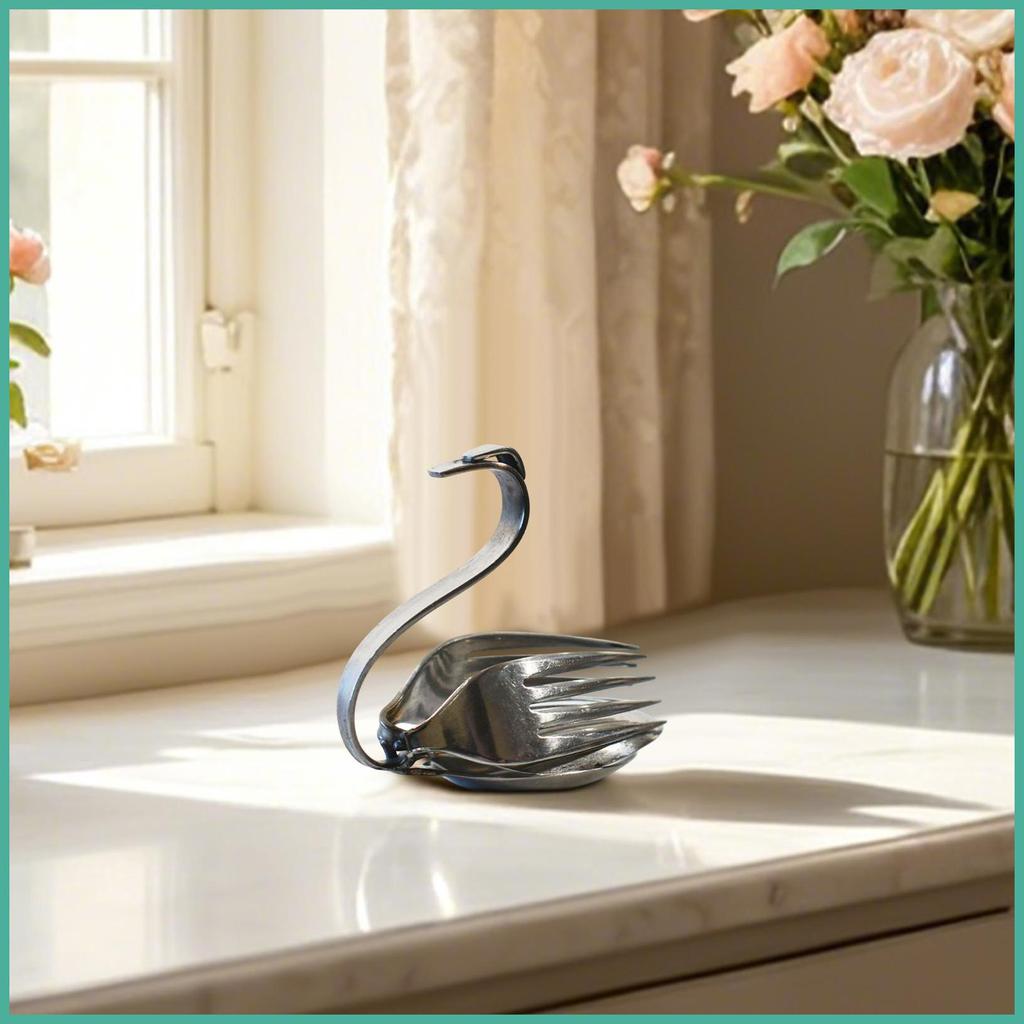 Estatuetas De Animais De Metal Reciclado Garfo Mesa Estátua Sucata Escultura De Arte Para Homens Mulheres Colecionadores