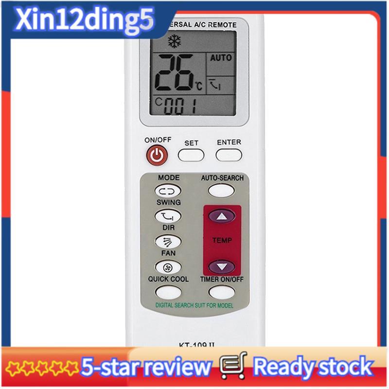 KT-109II Ar Condicionado Controle Remoto Substituição Universal Display LCD Com Base