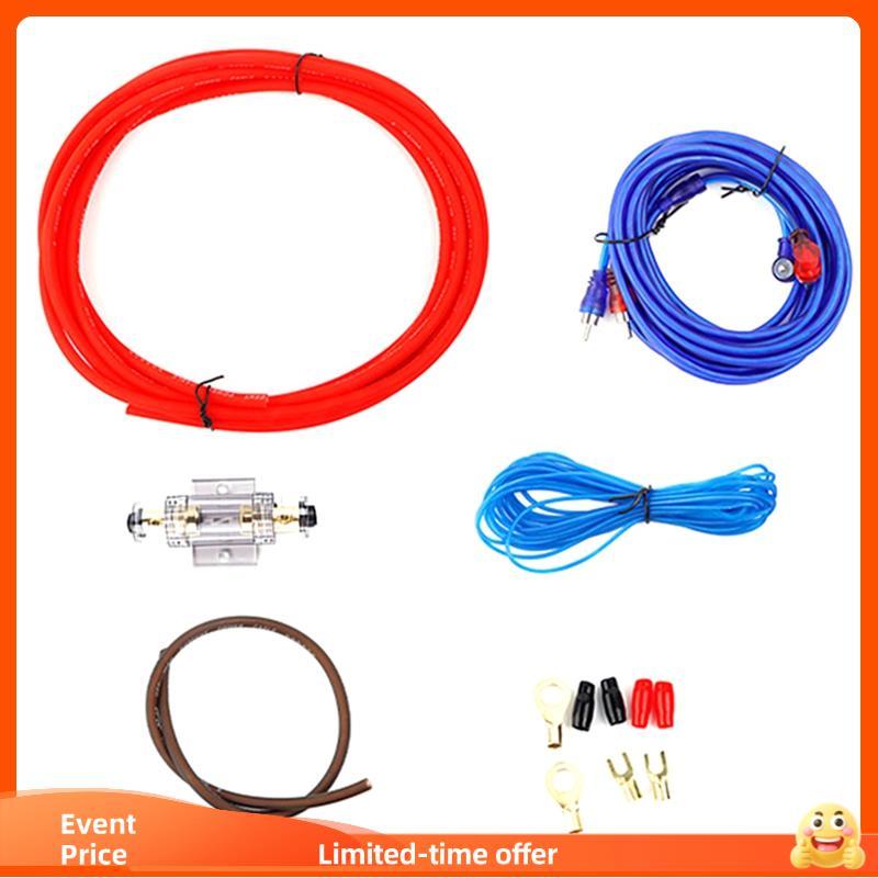Cabo De Alimentação Para Carro , Subwoofer , Alto-Falante , Áudio , Fio , Amplificador De Fiação , Kit De Fusíveis De