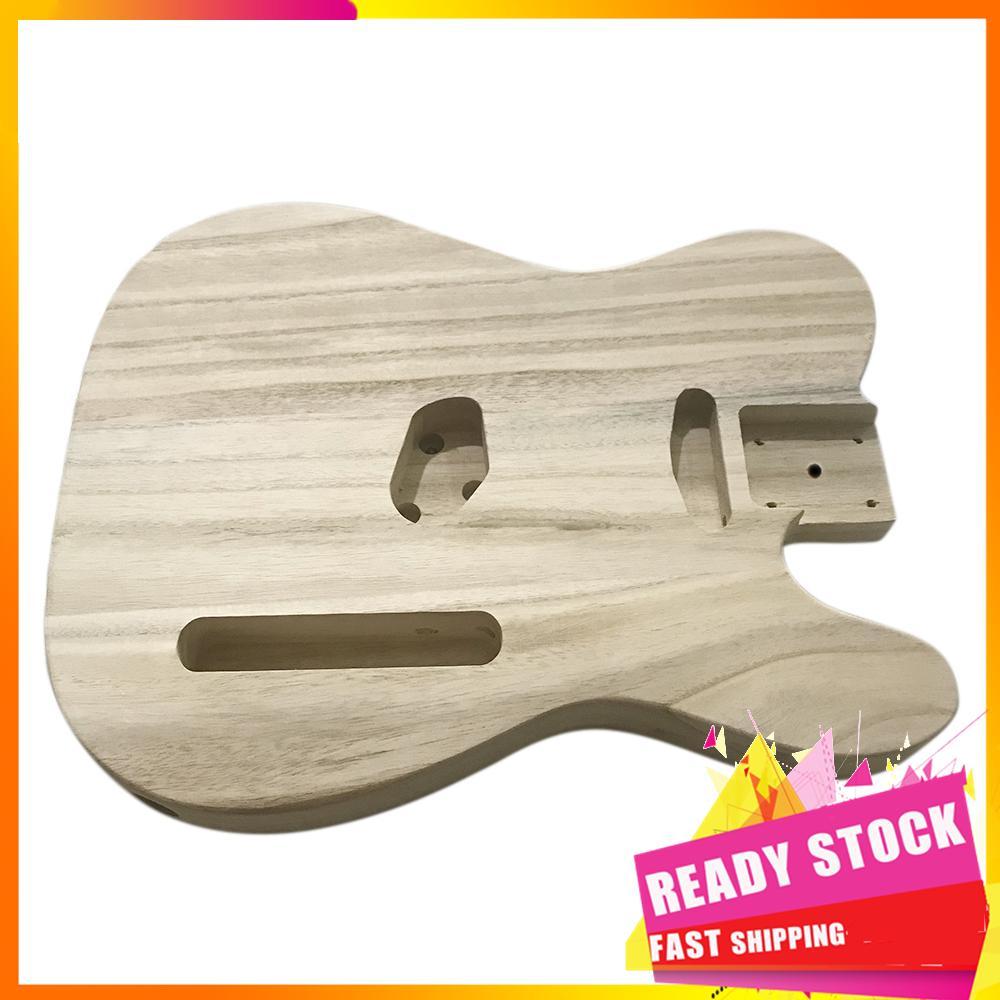 Gfgfgfgg Gfgfgfgg Barril de guitarra elétrica tipo madeira polida, corpo de bordo DIY para estilo TL
