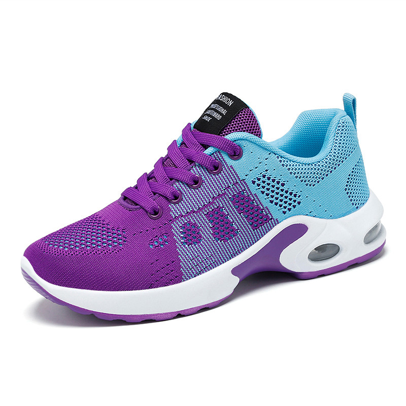 Sapatos femininos 2021 novos sapatos casuais respirável leve mãe sapatos rendas almofada de ar tênis feminino