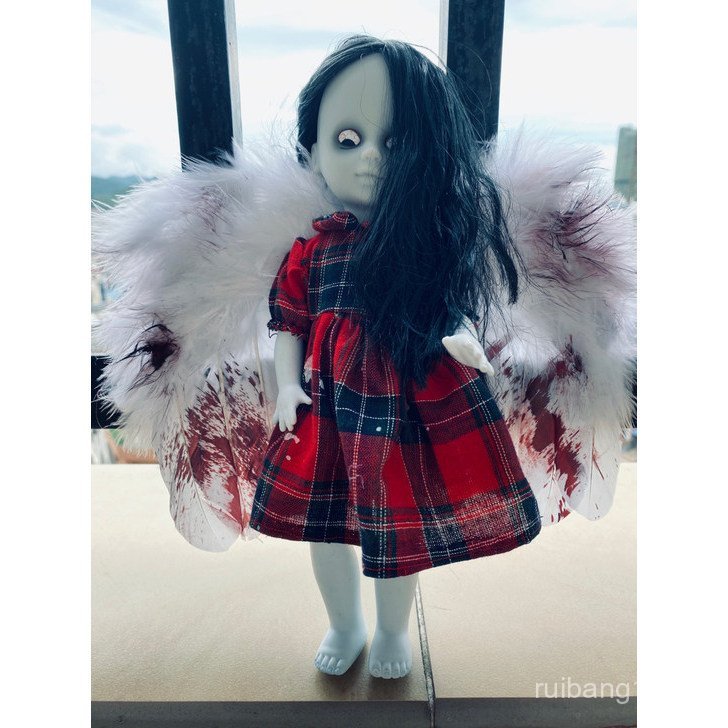 Nova Boneca Dead Alive em Escala 1/6 com Acessório de Asa Universal.   Anjo Negro chuva LI7P