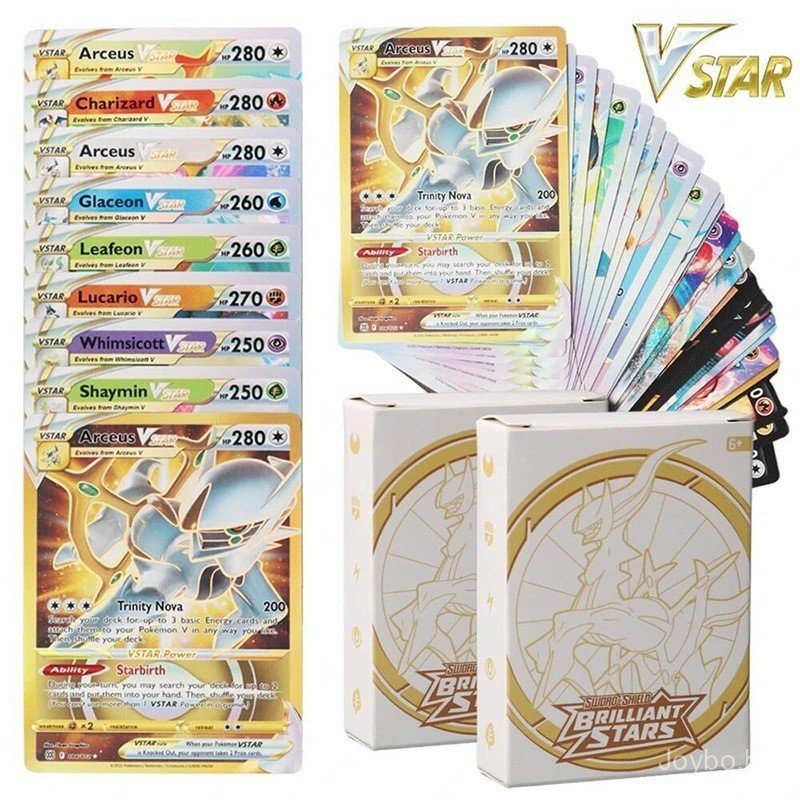 Jogo de Cartas Pokémon (Pokémon TCG) - Cartas em Inglês - Vstar/Vmax/GX/EX/Mega - Várias Séries