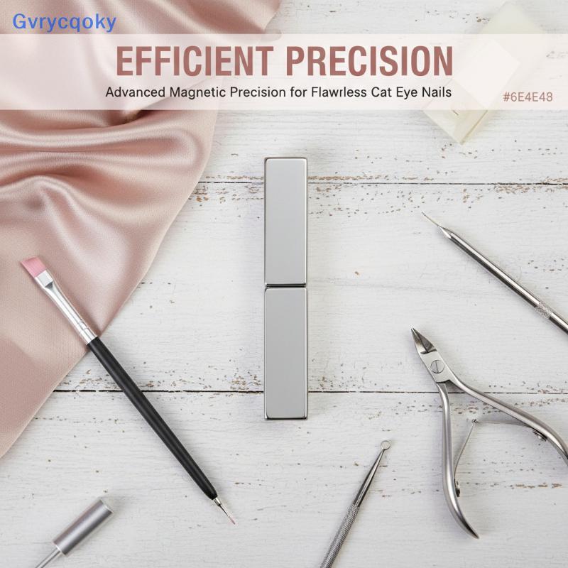 Gvrycqoky Super Forte Thi Tira Ímã Olho De Gato Para Unha Gel Polonês 3D Linha Efeito Francês Multi-Função Caneta Ferram