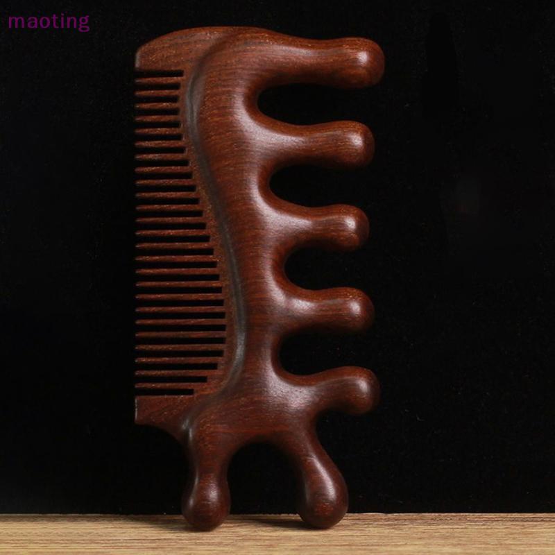 [maoting] 3 Em 1 Massagem Circulação Sanguínea Madeira Sândalob Couro Cabeludo Meridian Relax Ferramenta De Estilo Antie
