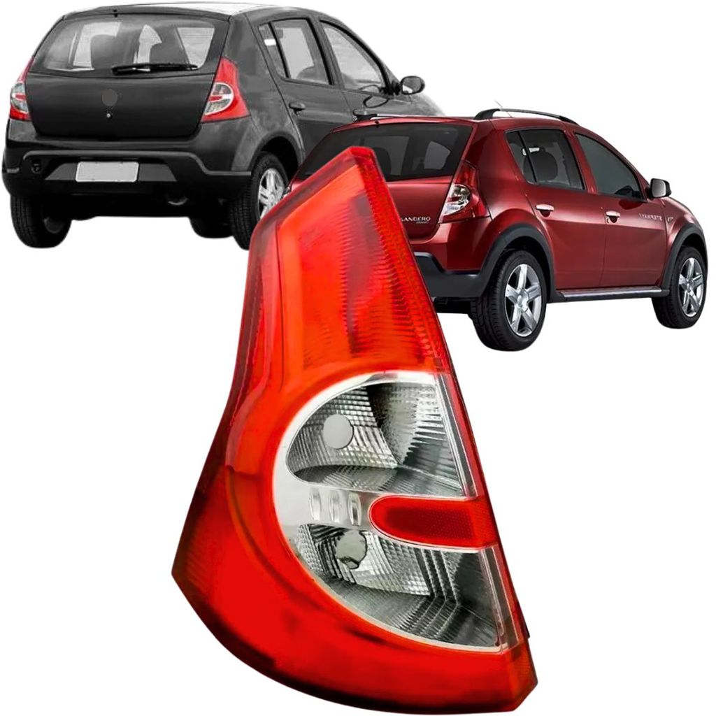 Lanterna Traseira Para Renault Sandero Stepway 2007 2008 2009 2010 à 2011 Bicolor