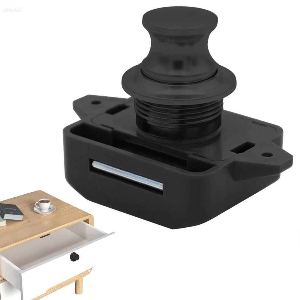 ADAMES Push Lock , Hardware Keyless Catch Gaveta Móveis De Carro Botão Armário Motorhome