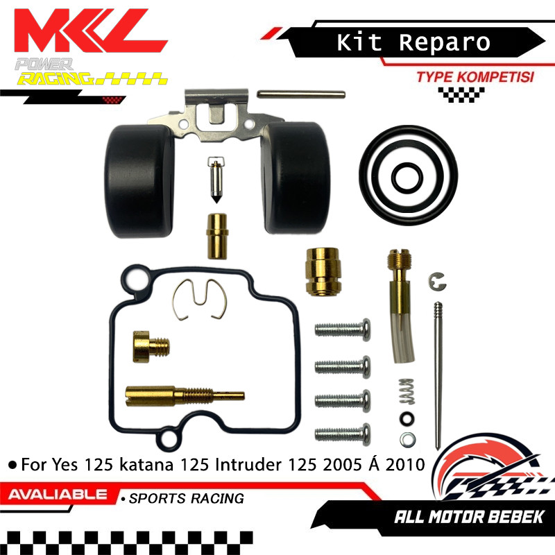 Kit Reparo Carburador Yes 125 katana 125 Intruder 125 2005 Á 2010