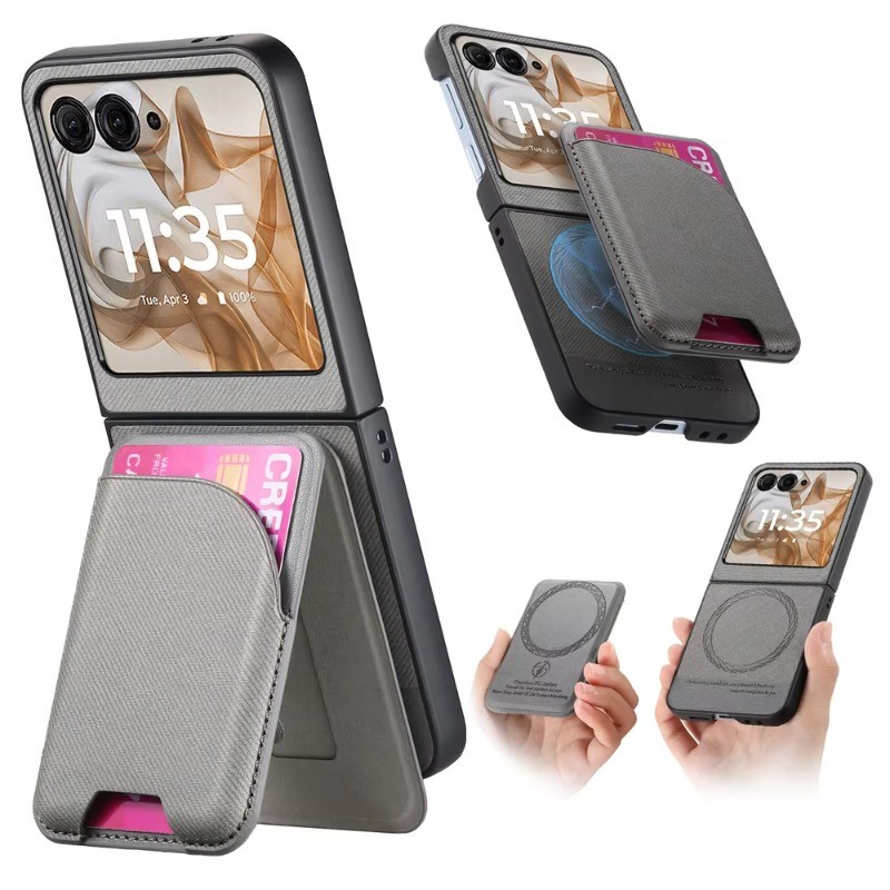 Removível 2 Em 1 Carteira Magnética Caso De Telefone Para Motorola Moto Razr 60