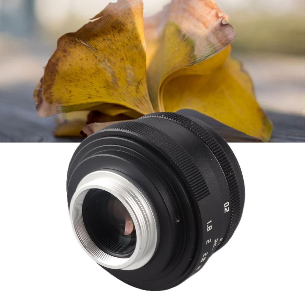 Mingzhe 25mm F1.8 CCTV Lente C Montagem Grande Angular Abertura Manual Caixa de liga de vidro óptico Câmera sem espelho