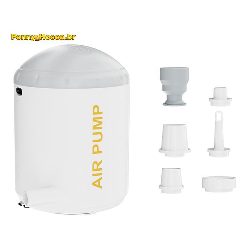 [Vendas Quentes P] Mini Bomba De Ar Elétrica Com Lanterna LED Compressor Portátil Para Cama De Acampamento Ao Livre 3.5K