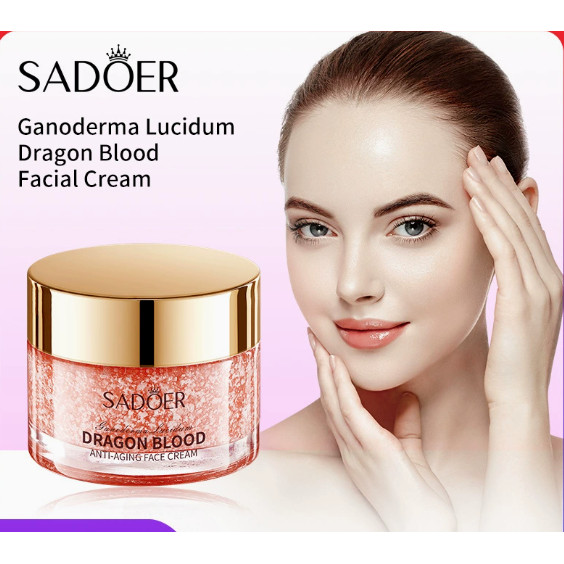 [Creme facial] Ganoderma Lucidum Dragon's Blood Anti-Rugas Creme Facial Hidratante Hidratante Creme Facial Rejuvenescedo