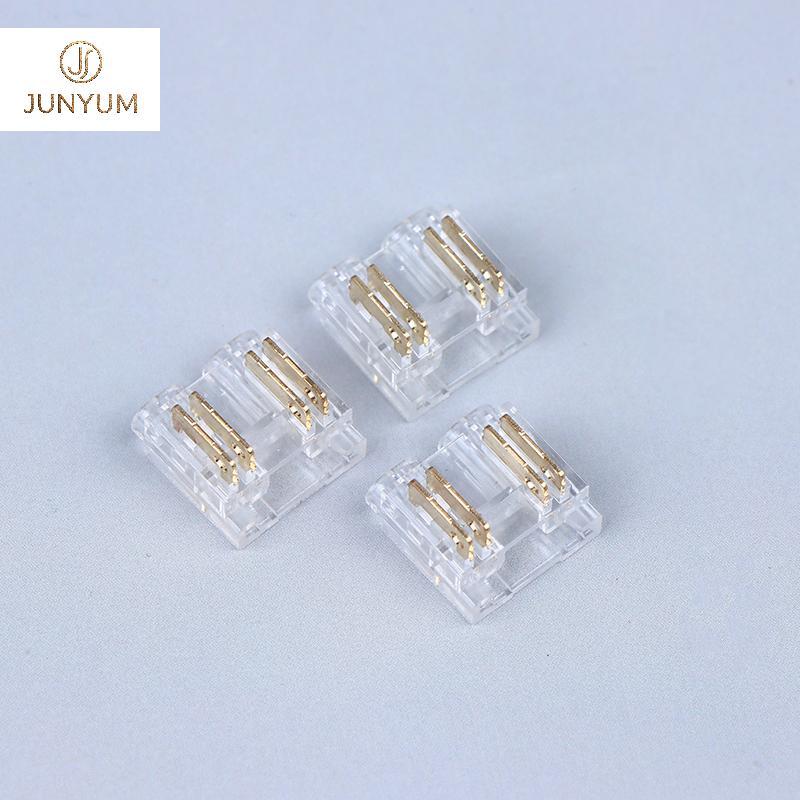 YUKE 5/10/15 Pçs COB 10mm 4pin CCT LED Strip Conector Usado Para Adaptador Sem Fio Gapless Expansão Conexão Acessórios B