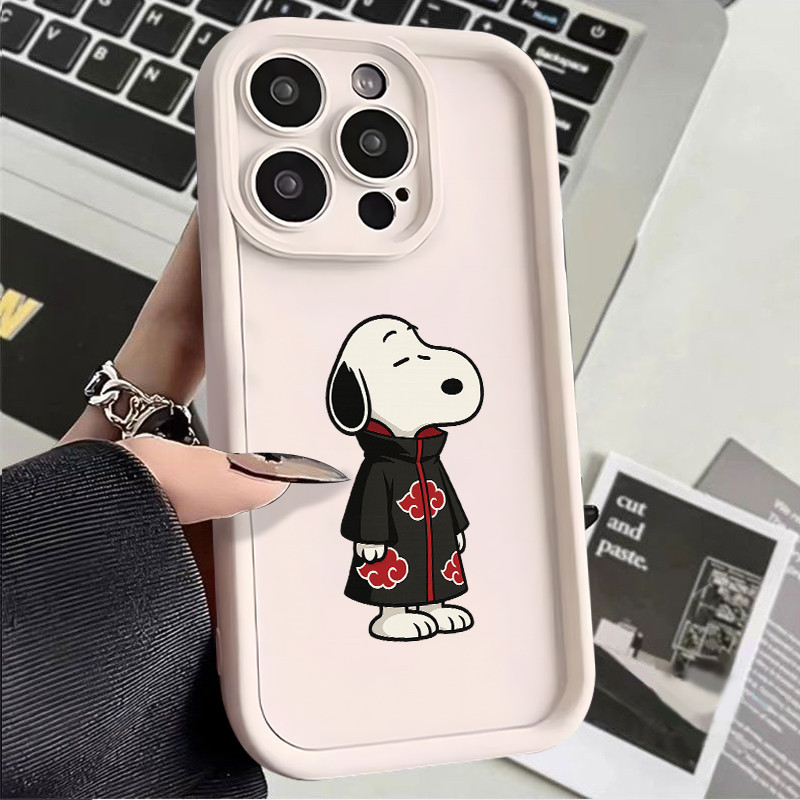 Naruto Snoopy Capinha Capa de silicone Anti-impacto para Samsung A15 A72 A05S A54 S21 S22 S23 S24 S25 FE ULTRA