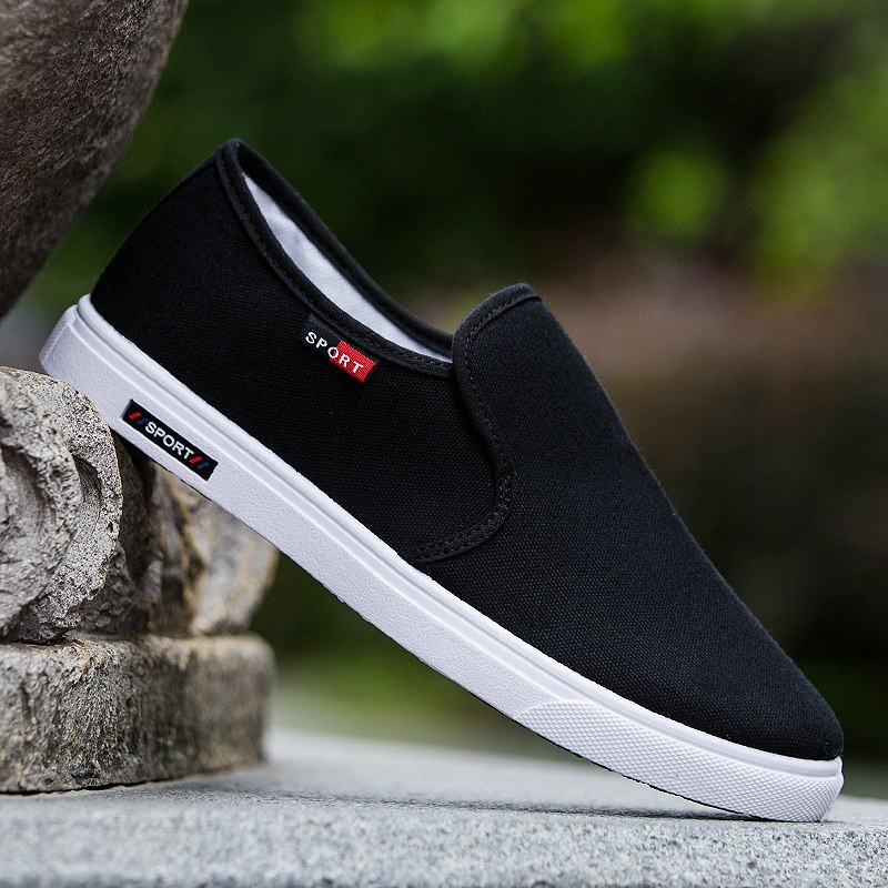 Velho pequim sapatos de pano masculino verão respirável sapatos de lona versão coreana sapatos masculinos casuais Baidou