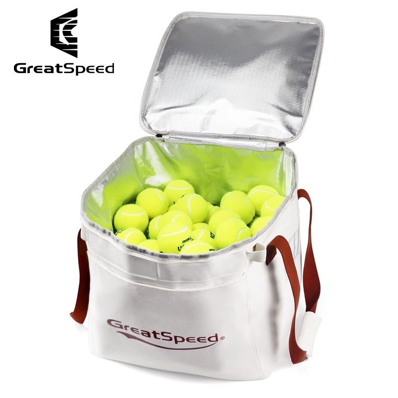 Bolsa balde de tênis GREATSPEED com camada de isolamento térmico Bolsa portátil de tubo de bola de grande capacidade Bol