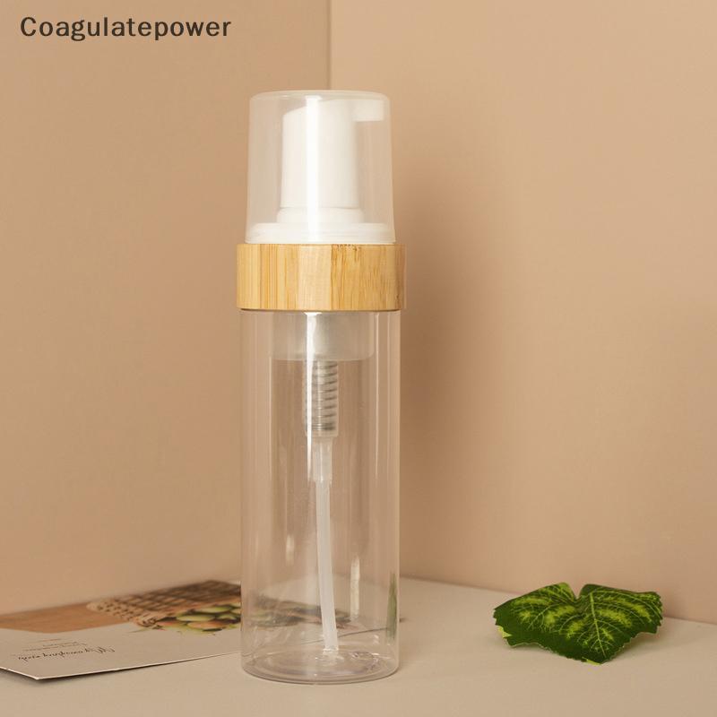 COA 150ml Viagem Bomba De Espuma De Bambu Garrafa Vazia Rosto Limpador Garrafas Cosméticas Shampoo Dispensador De Sabão