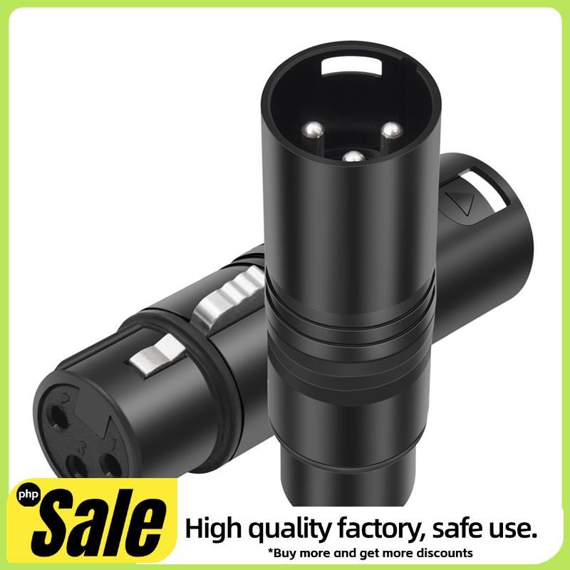 Conector XLR Macho Para Fêmea Adaptador De Áudio De 3 Pinos Mixer , Microfone , Amplificador De Potência