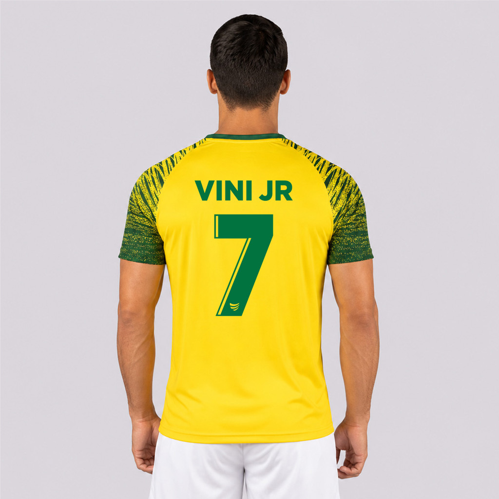 Camisa Super Bolla Copa Trivela Brasil Amarela 7 Vini Jr
