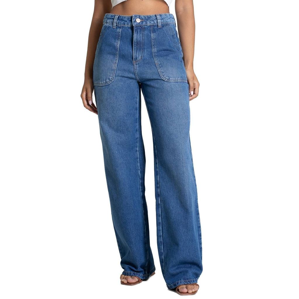 Calça Jeans Sawary Wide Leg - 283047
