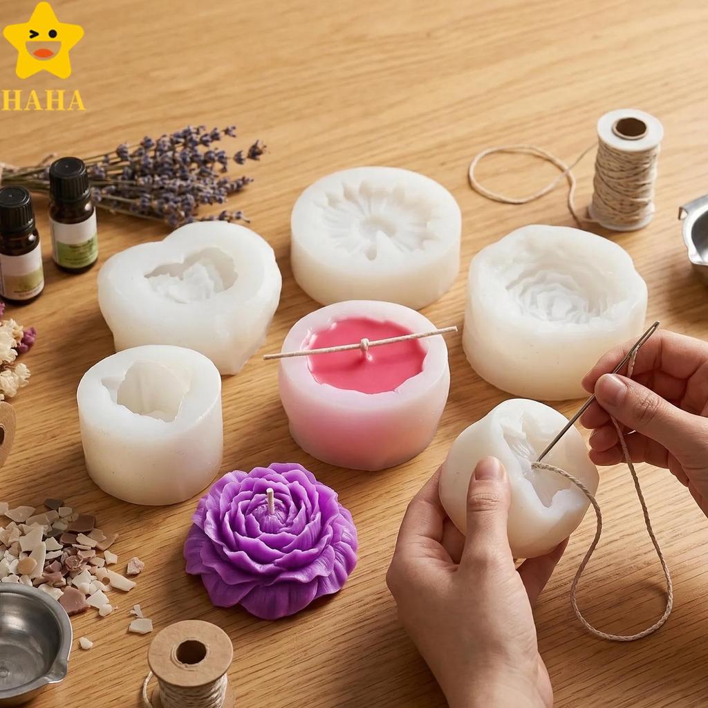 Molde De Resina De Flor 3D , 8 Peças , Forma Floral Reutilizável , Silicone Para Fazer Chocolate SHOPSBC0509