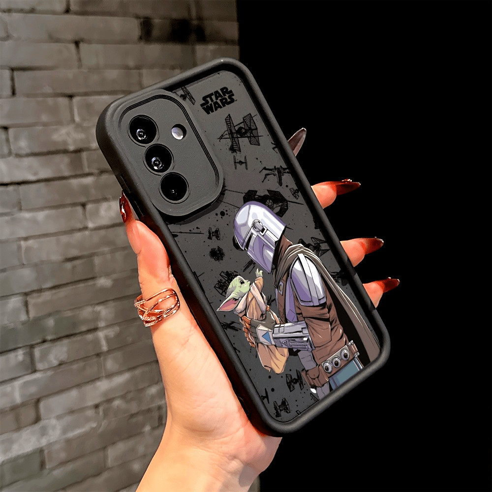 Capa de celular: Capa de celular Star Wars Little Yoda, compatível com Galaxy A26, A36, A55, A35, A06, A16, A14, A24, A