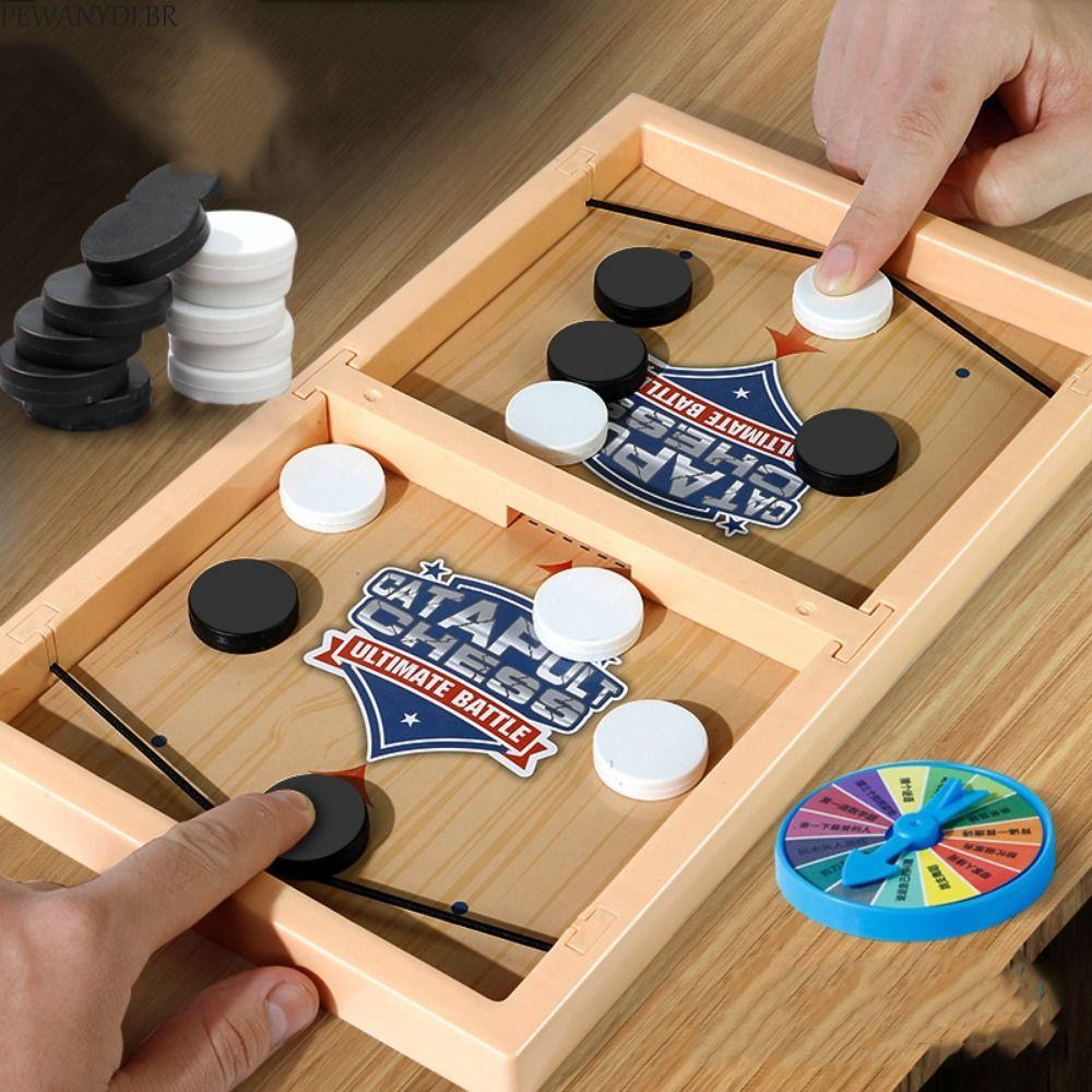 PEWANYDI Jogo De Estilingue Rápido , Xadrez De Mesa , Interativo De Hóquei Para Pais E Filhos