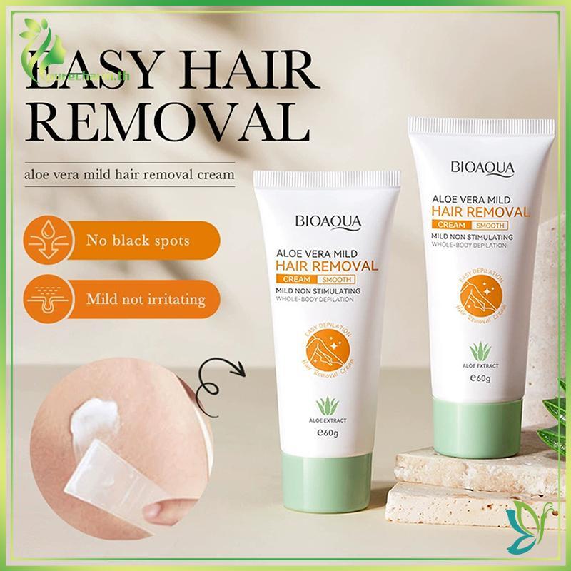 [Beleza] BIOAOUA Creme Depilatório Depilador Permanente Áreas Íntimas Saúde Indolor Removedor De Pêlos Inibidor De Cresc