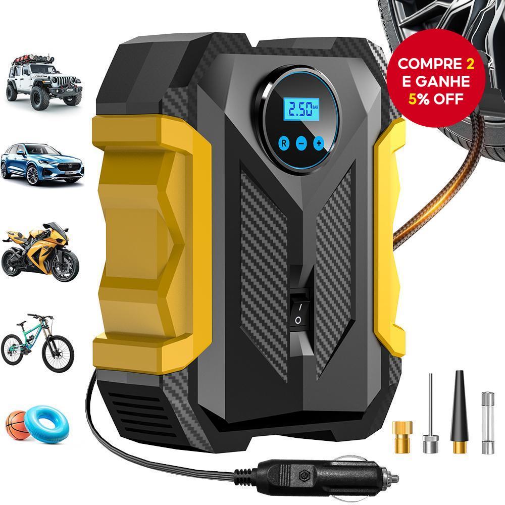Inflador Digital De Pneus 150PSI Bomba Portátil De Compressor De Ar De Carro Para Motocicleta E Bicicleta 12V