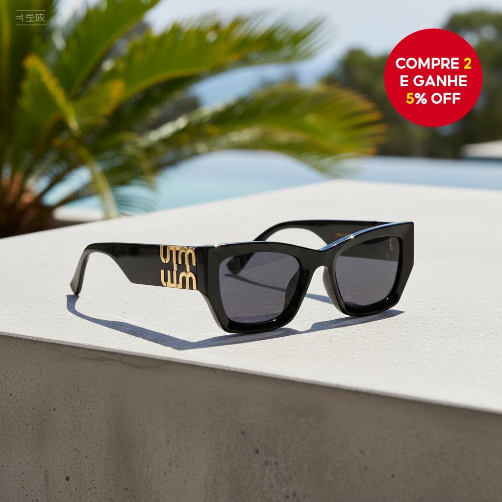 Óculos de Sol Gatinho Personalizado - Armação Retrô UV400 para Estilo Urbano Moderno e Direção