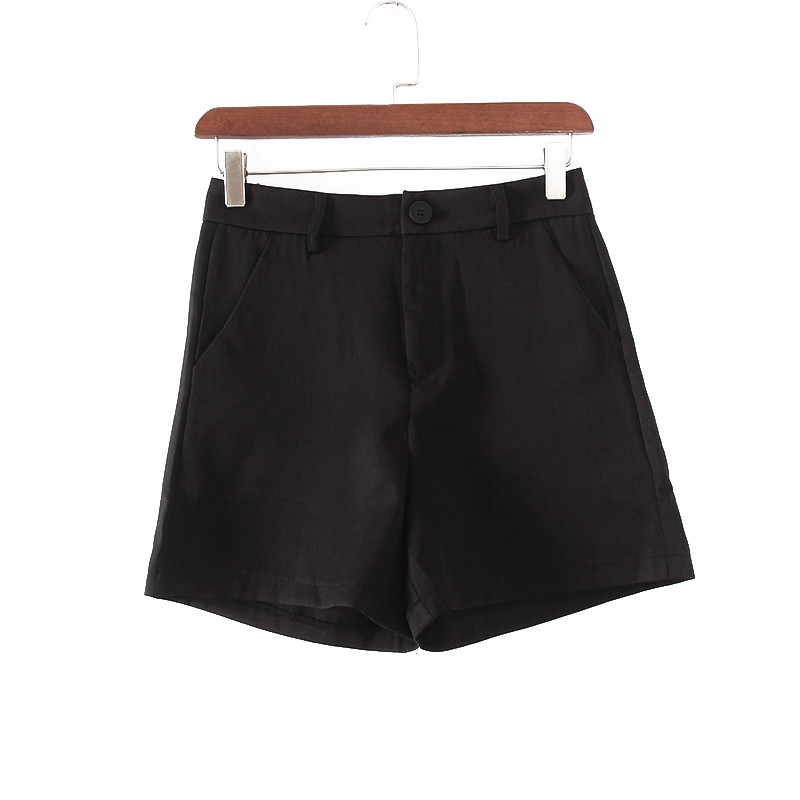 Yi série novo produto contador inventário verão moda estilo simples preto mais magro olhar em linha reta Shorts casuais